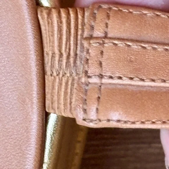 Antonio Melani Jisele Brown Leather Comfort Cork Wedge Heels Slides 9.5M - Picture 6 of 9